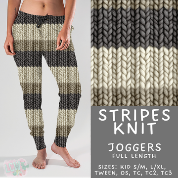 Batch #461 - October Request Run - Closes 12/9 - ETA late Jan - Stripes Knit Joggers