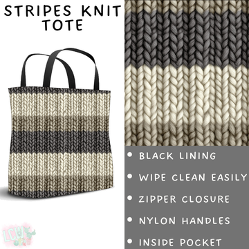 Batch #461 - October Request Run - Closes 12/9 - ETA late Jan - Stripes Knit Tote