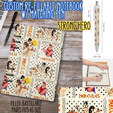 STRONG HERO -Matching A5 Notebook & Pen Set Round 4 Preorder Closing 5/17