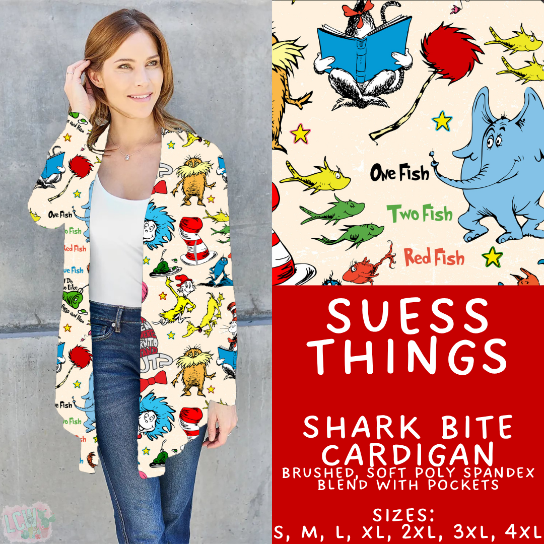 Batch #456 - Storybook Collection 4 - Closes 11/28 - ETA late Jan - Suess Things Cardigan