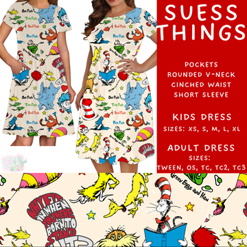 Batch #456 - Storybook Collection 4 - Closes 11/28 - ETA late Jan - Suess Things Womens & Girls Dress