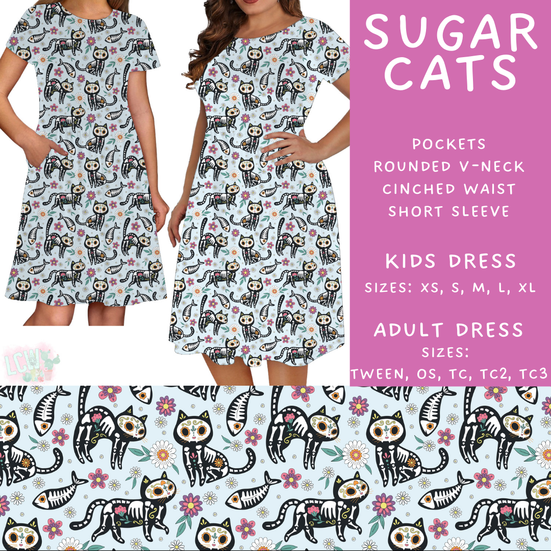 Batch #471 - November Request Run - Closes 1/2 - ETA late Feb - Sugar Cats Adult & Kids Dresses