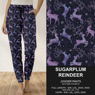 B312 - Preorder Sugarplum Reindeer Joggers (Closes 9/13. ETA: mid Nov.)