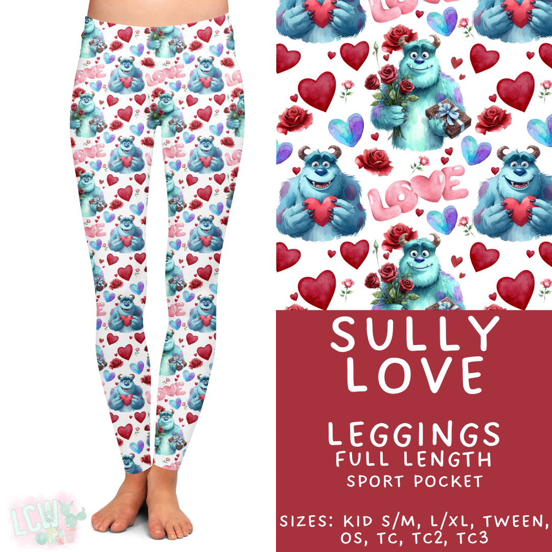 Batch #457 - Magical Character Love Collection - Closes 12/1 - ETA mid Jan - Sully Love Full Length Leggings