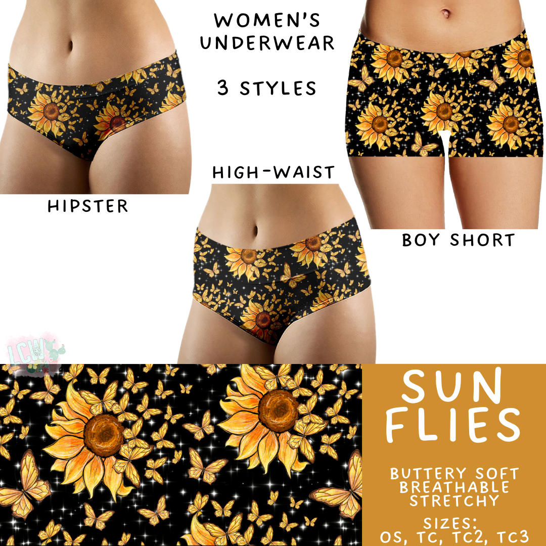 Batch #473 - Comfortable Underwear 5 - Closes 1/9 - ETA early March - Sun Flies Women's Underwear