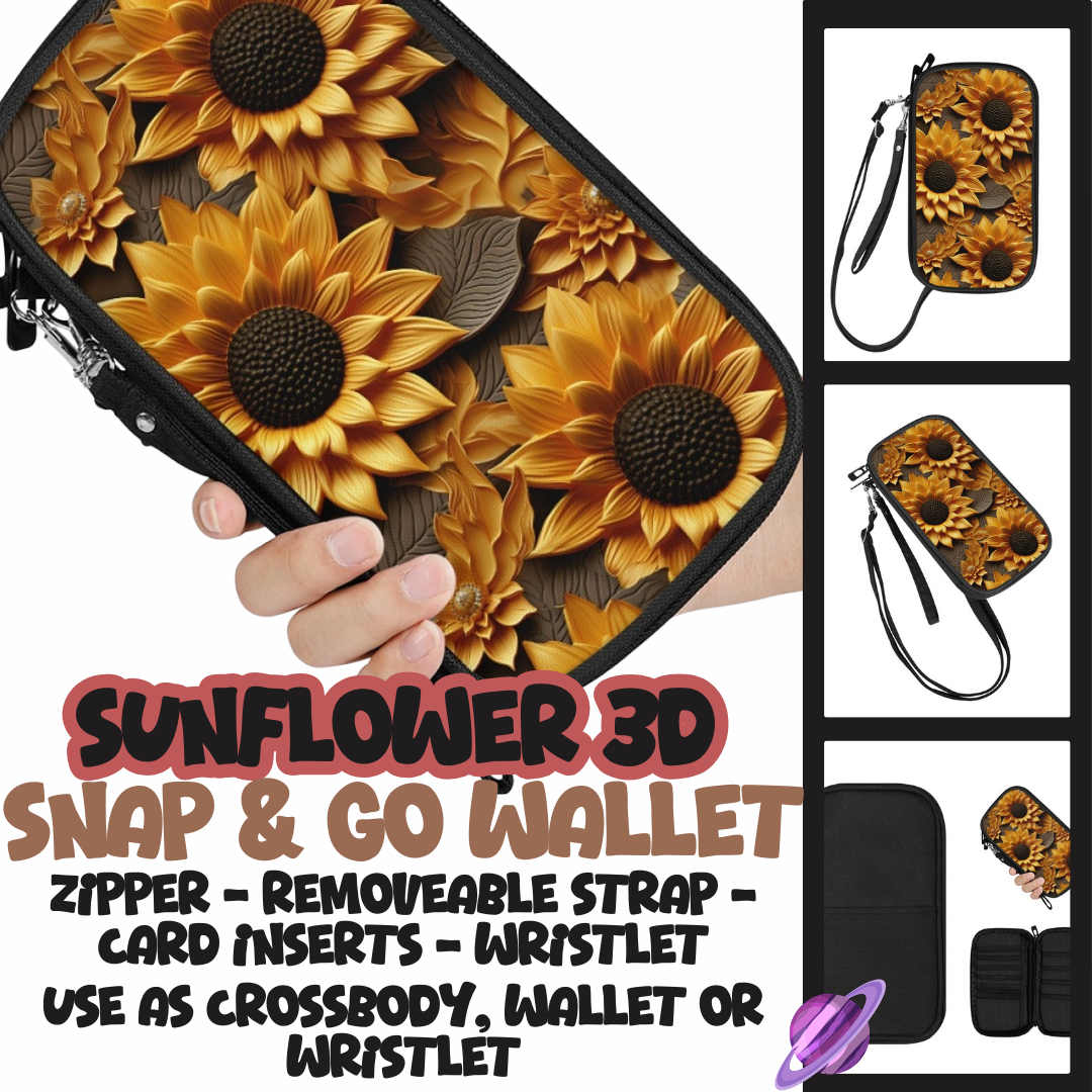 SUNFLOWER 3D - SNAP & GO WALLETS PREORDER CLOSING 12/18