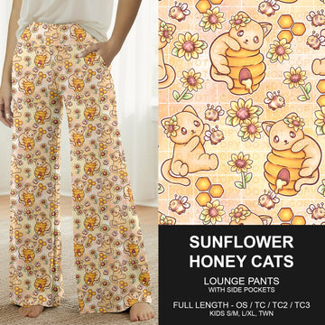 B267 - Preorder Sunflower Honey Cats Lounge Pants (Closes 12/21. ETA late Feb.)