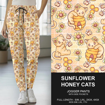 B267 - Preorder Sunflower Honey Cats Joggers (Closes 12/21. ETA late Feb.)