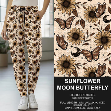 B277 - Preorder Sunflower Moon Butterfly Joggers (Closes 3/08. ETA: mid May)