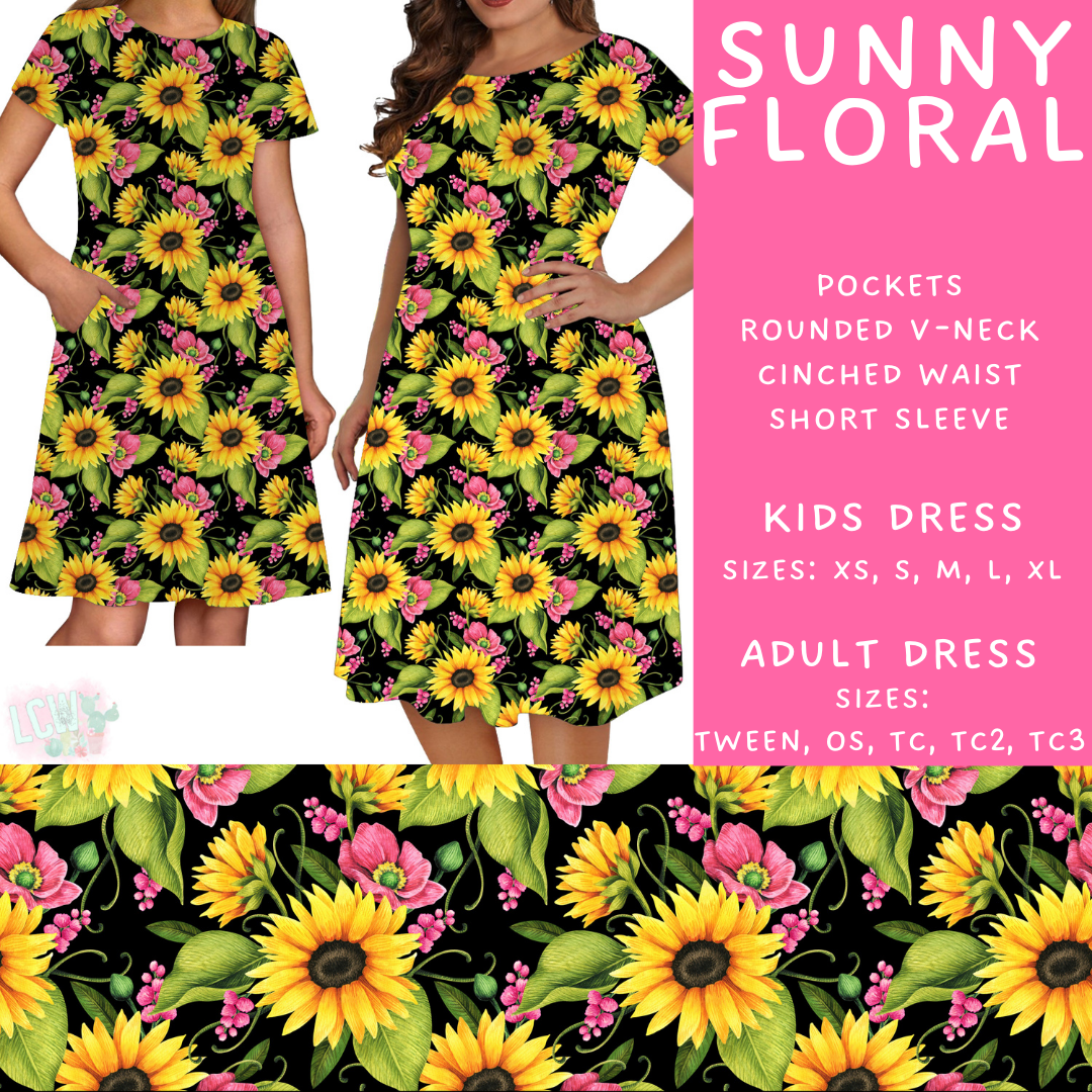 Batch #471 - November Request Run - Closes 1/2 - ETA late Feb - Sunny Floral Adult & Kids Dresses