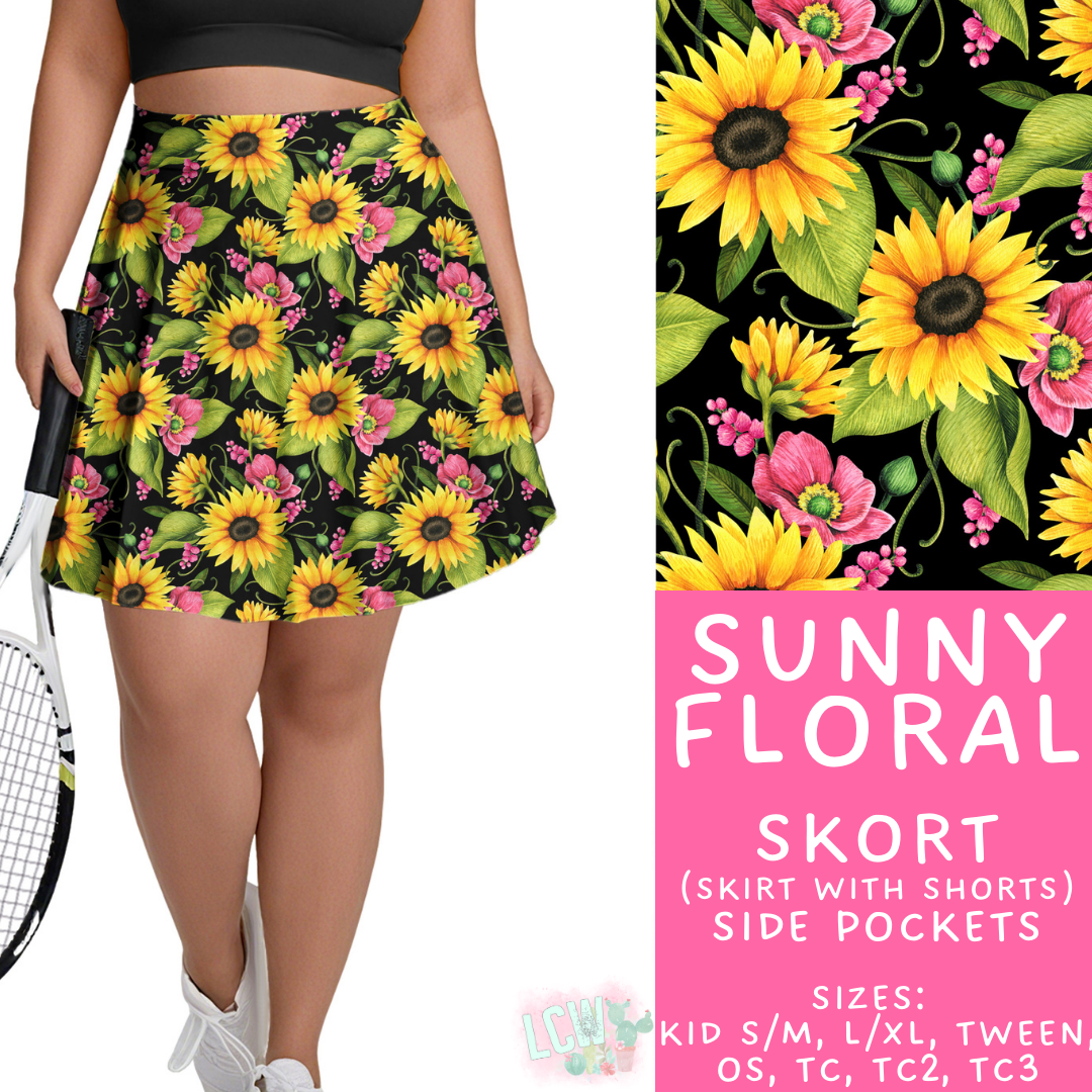 Batch #471 - November Request Run - Closes 1/2 - ETA late Feb - Sunny Floral Skort