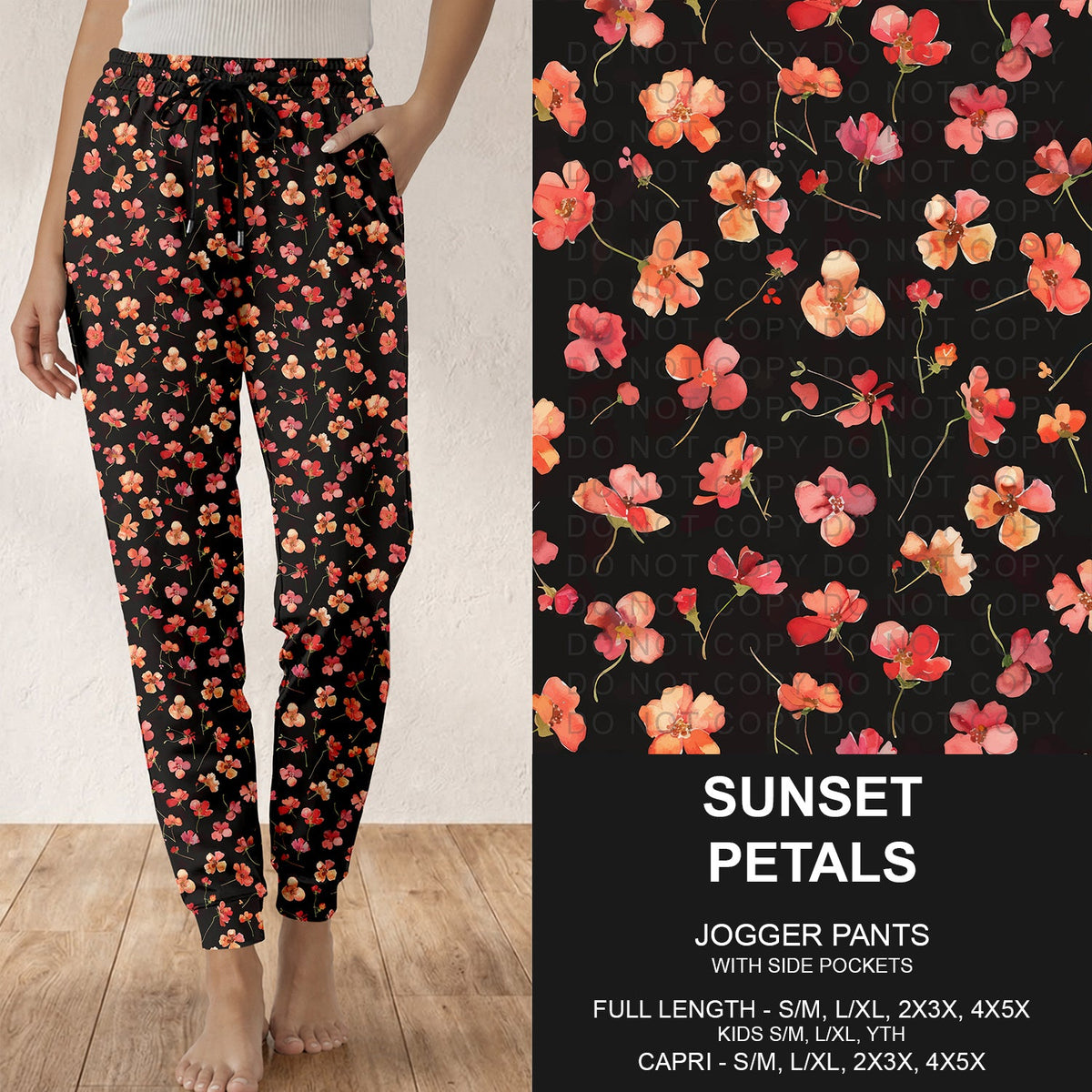 B319 - Preorder Sunset Petals Joggers (Closes 11/01. ETA: early Jan.)