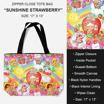 B195 - Preorder Sunshine Strawberry Tote Bag (Closes 11/19. ETA: late Jan.)