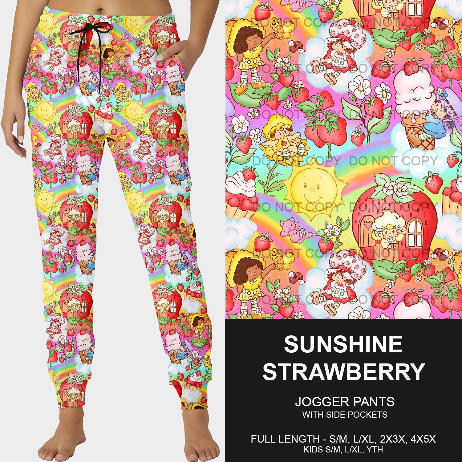 B200 - Preorder Sunshine Strawberry Joggers (Closes 12/15. ETA late Feb.)