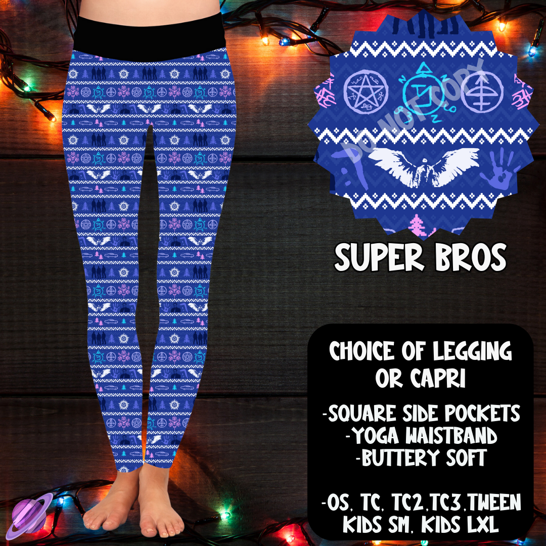 SUPER BROS - LEGGING/CAPRI XMAS SWEATER RUN CLOSING 10/30