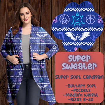 SUPER SWEATER - B99 -SOFT CARDGIAN PREORDER CLOSING 10/6