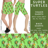 Ready To Ship - Super Turtle Biker Shorts - TC & Jogger Shorts - OS