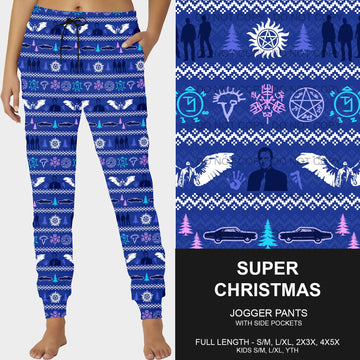 B182 - Preorder Super Christmas Joggers (Closes 9/29. ETA late Nov.)