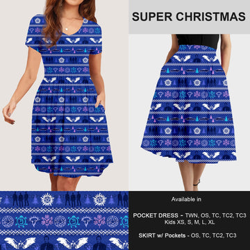 B183 - Preorder Super Christmas Dress/Skirt with Pockets (Closes 10/02. ETA: early Dec)