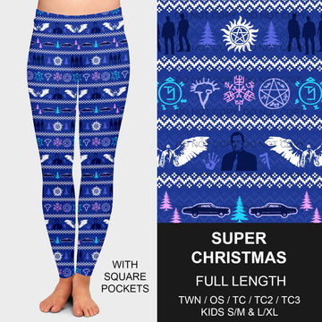 B182 - Preorder Super Christmas Leggings w/ Pockets (Closes 9/29. ETA late Nov.)