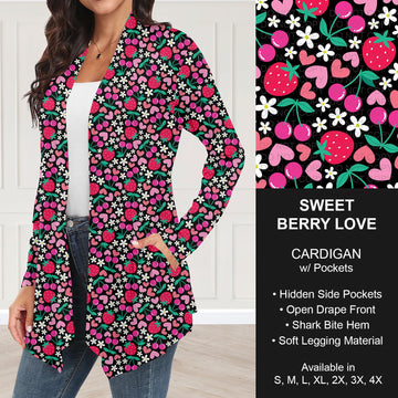 B263 - Preorder Sweet Berry Love Cardigan w/ Pockets (Closes 11/30. ETA: late Jan.)