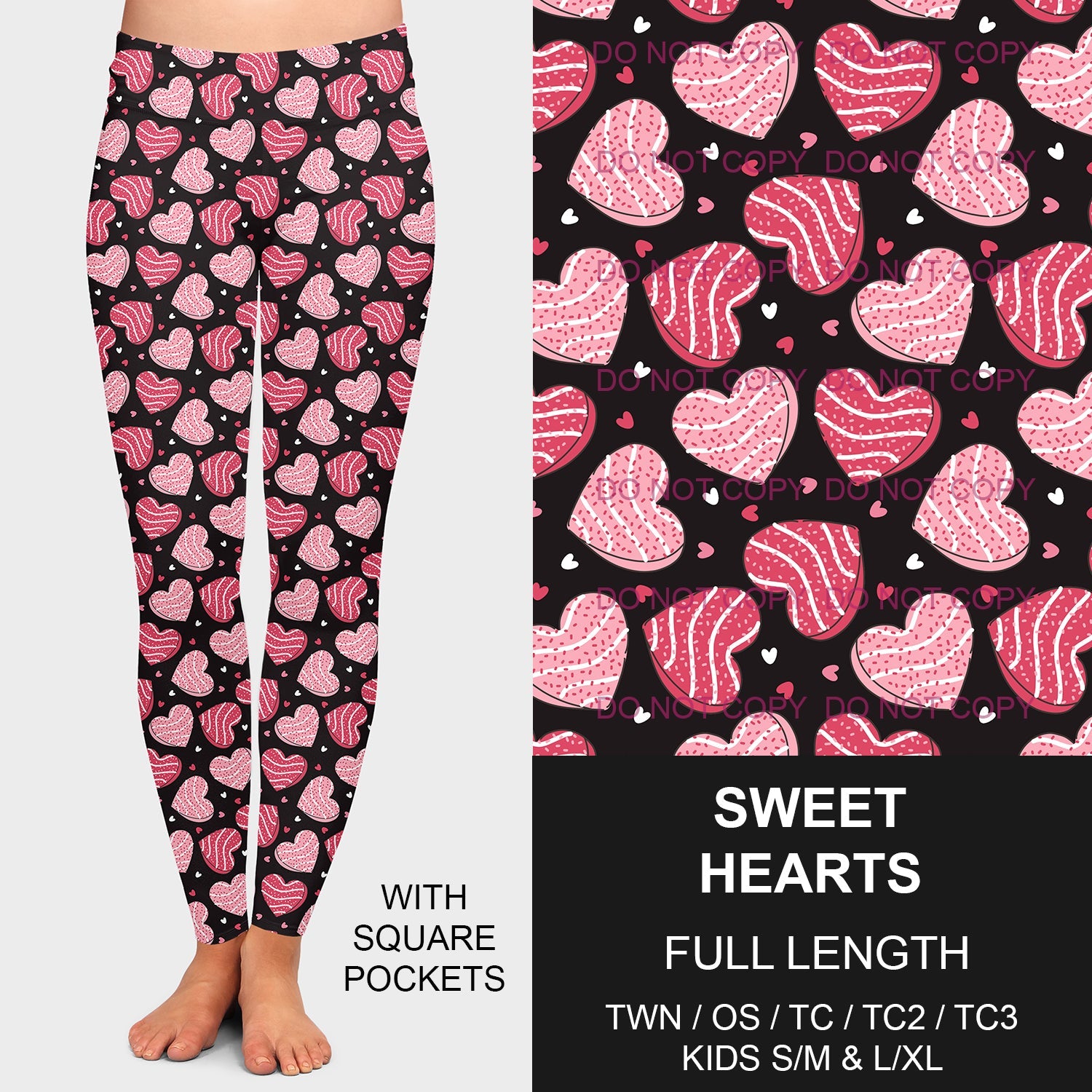 B197 - Preorder Sweet Hearts Leggings w/ Pockets (Closes 12/01. ETA late Jan.)