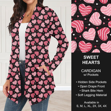 B263 - Preorder Sweet Hearts Cardigan w/ Pockets (Closes 11/30. ETA: late Jan.)