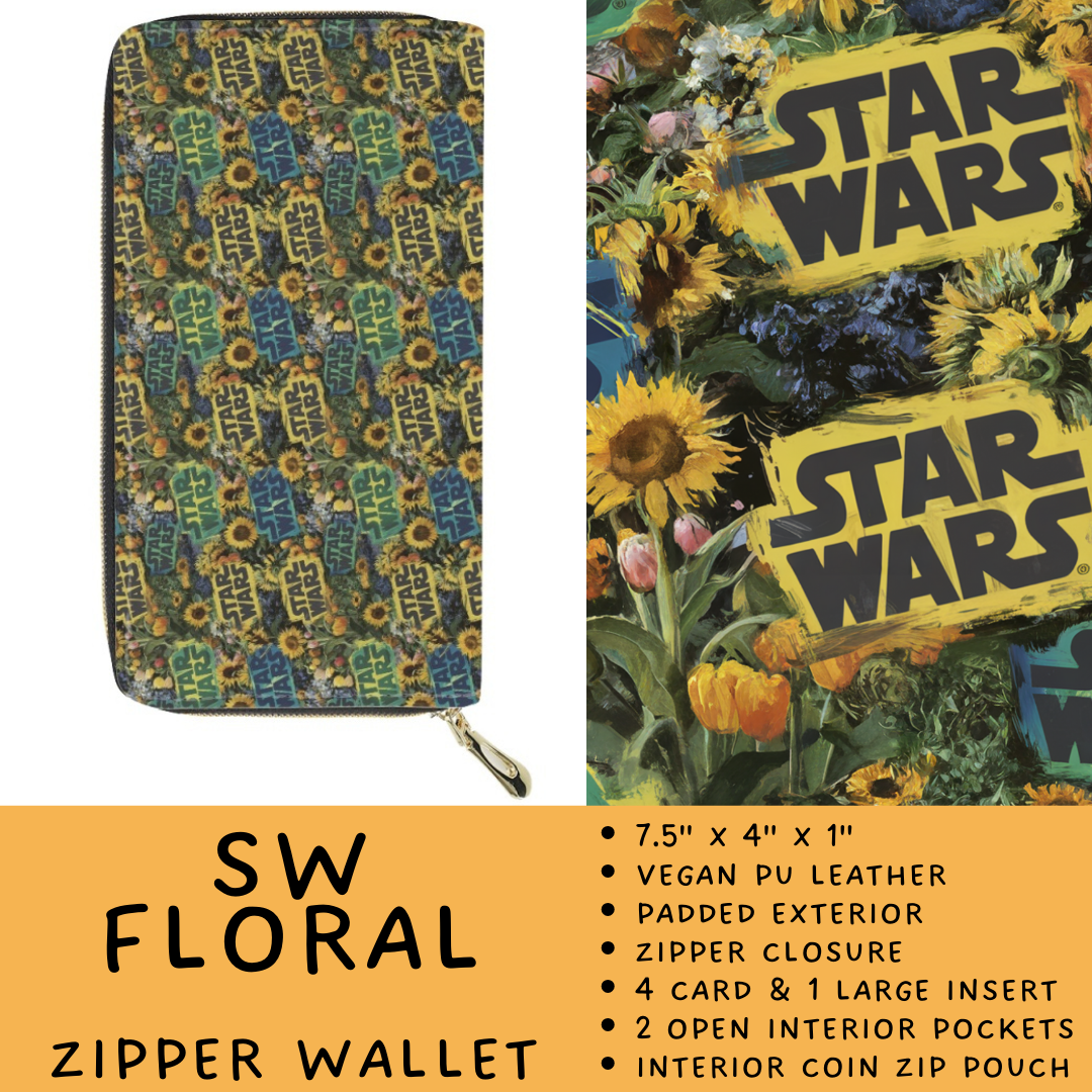 Batch #460 - Zip It Collection - Closes 12/5 - ETA late Jan - SW Floral Zipper Wallet