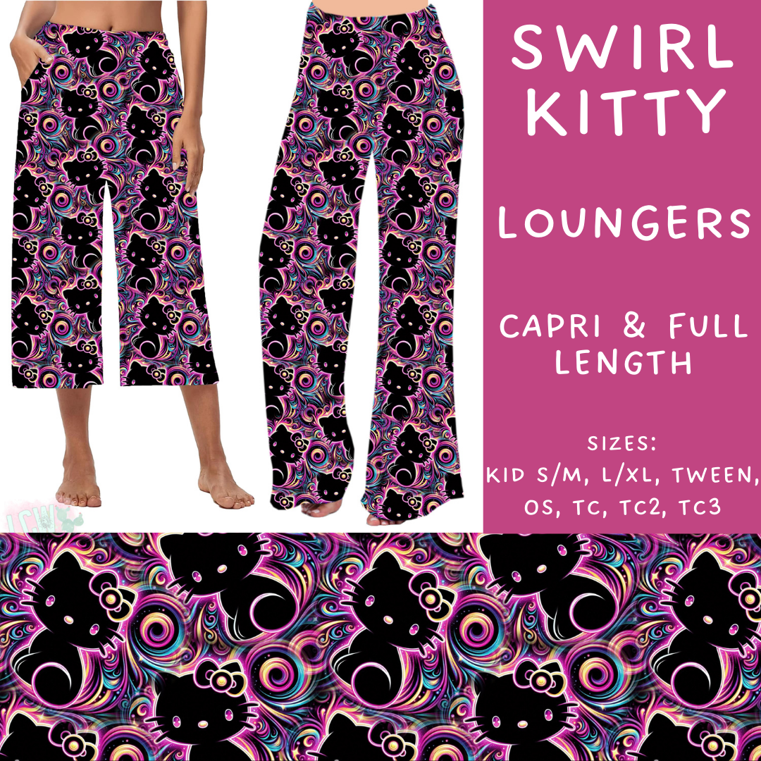 Batch #249 - October Request Run - Closes 12/6 - ETA late Jan - Swirl Kitty Capri and Full Length Loungers