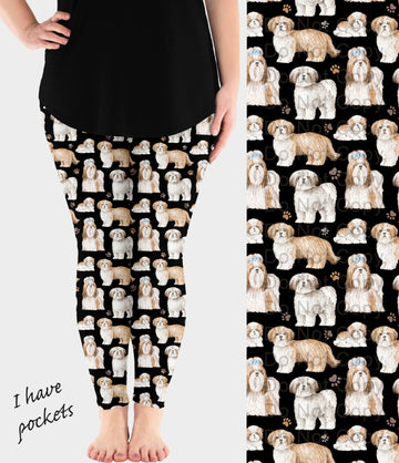 RTS - Shih Tzu Dog Breed Leggings w/ Pockets