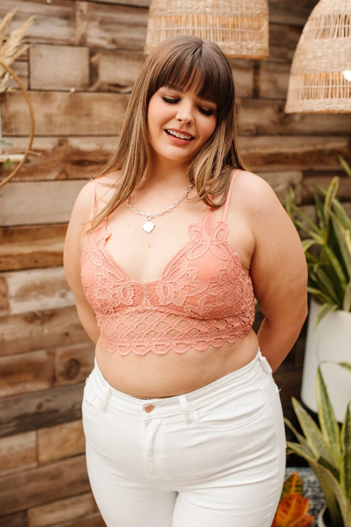 Women's Crochet Sexy Lace Bralette with Removable Pads and Cross Back Adjustable Strap Wirefree