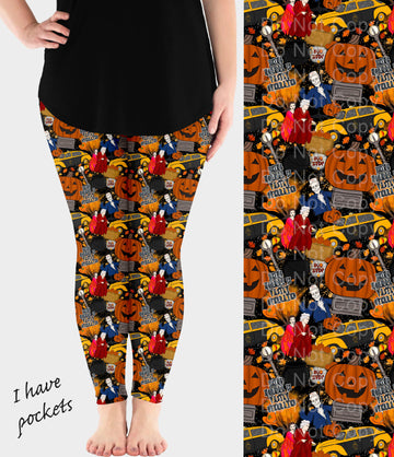 RTS - Spooky University Leggings w/ Pockets