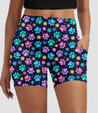 RTS - Spring Paws Biker Shorts w/ Pockets