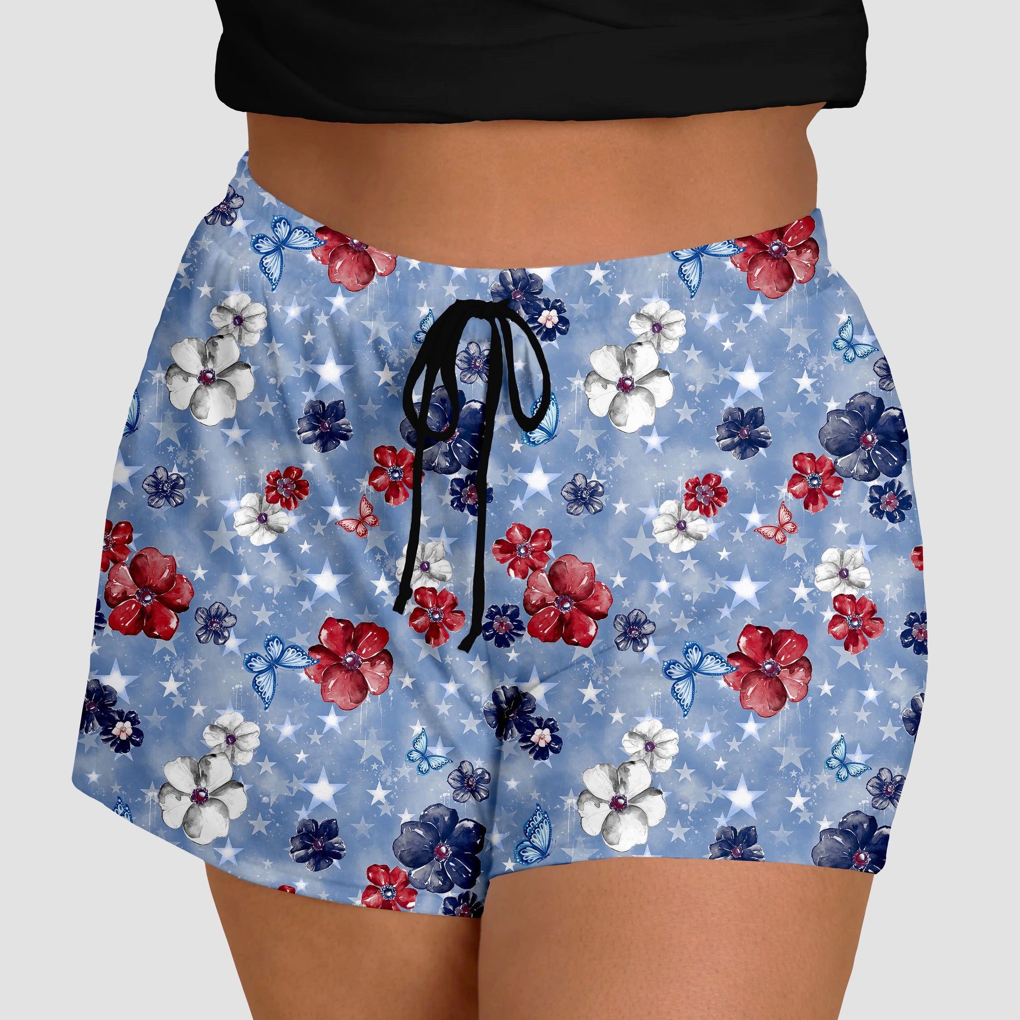 RTS - Star Dazzling Floral Jogger Shorts