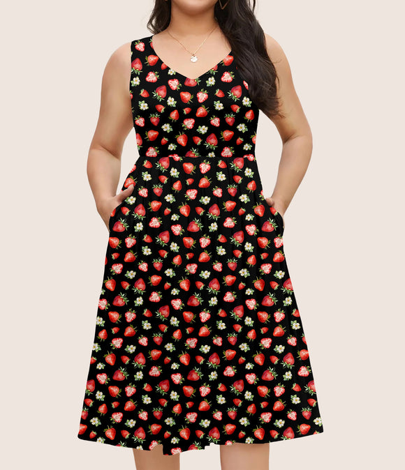 RTS - Strawberry Delight Pocket Dress