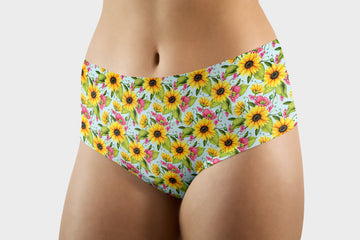 RTS - Summer Sunflower High Waist Panties