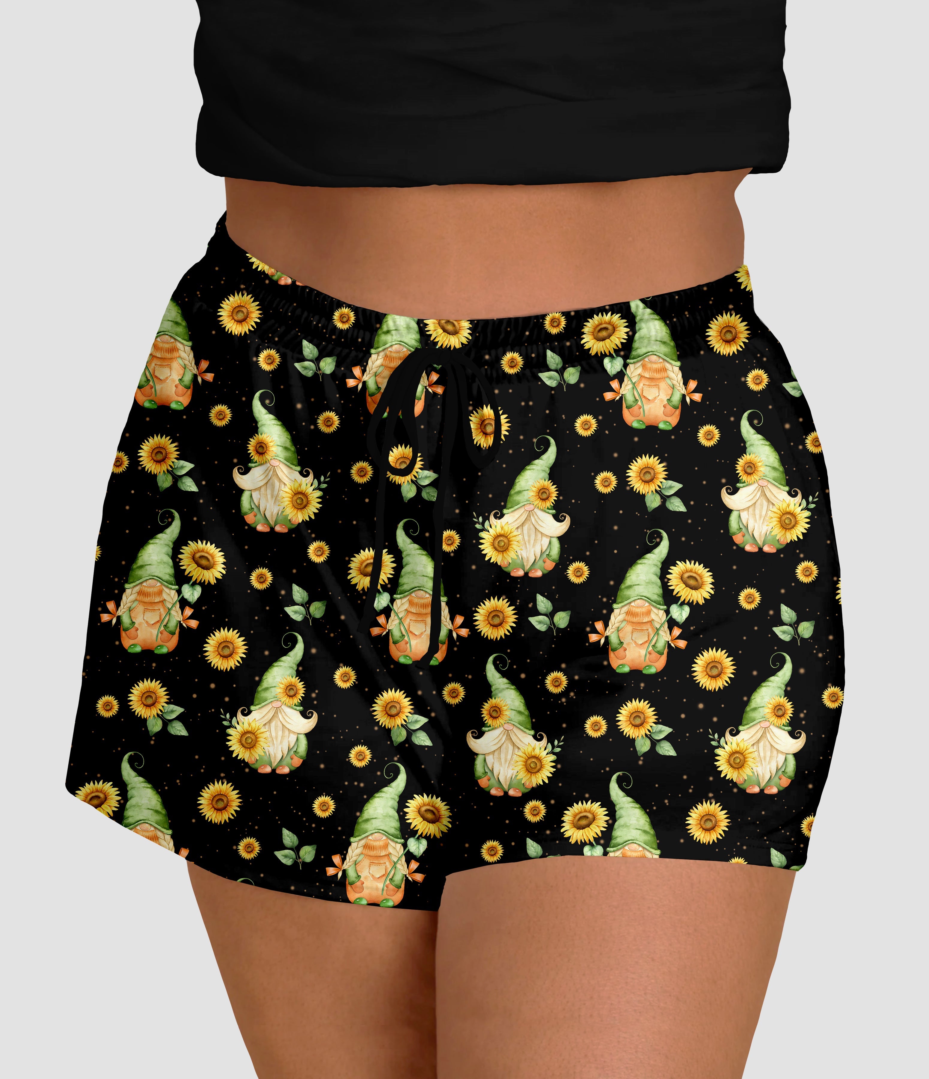 RTS - Sunflower Field Gnomes Jogger Shorts