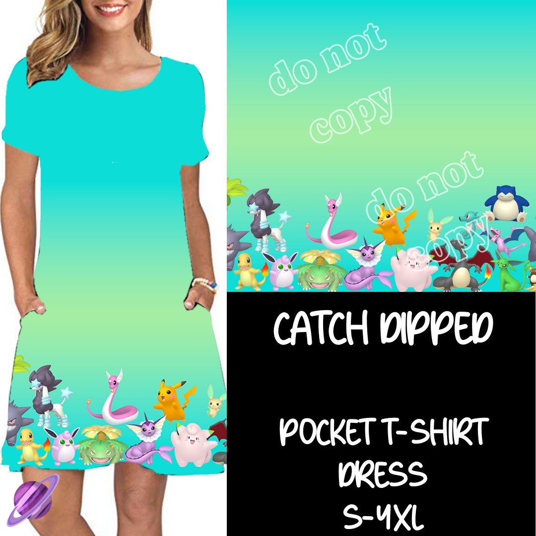 Catch Dipped - T-Shirt Pocket Dress Preorder 2 Closing 3/12 ETA MAY