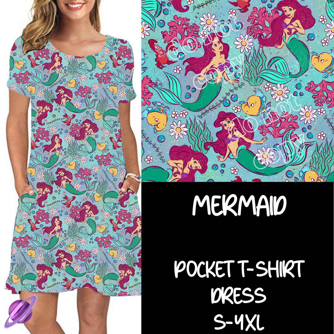 Mermaid - T-Shirt Pocket Dress Preorder 2 Closing 3/12 ETA MAY