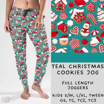 Batch #218 - Christmas Cozy Presale - Closes 10/18 - ETA late Nov - Teal Christmas Cookies Joggers