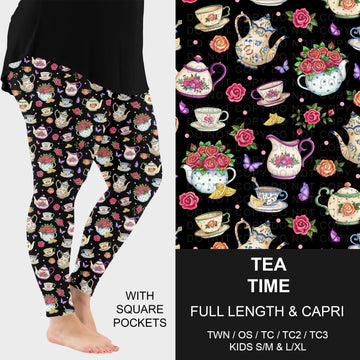 B314 - Preorder Tea Time Leggings w/ Pockets (Closes 9/27. ETA: late Nov.)