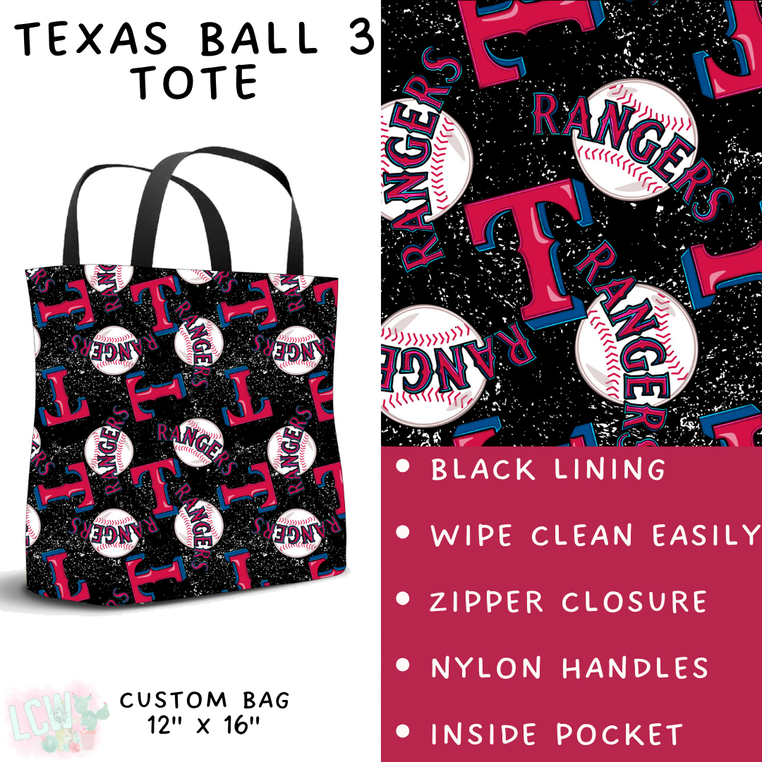 Batch #343 - Home Run Collection - Closes 5/22 - ETA mid July - Texas Ball 3 Tote