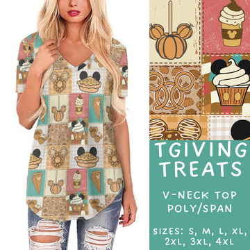 Batch #212 - Magical Fall Sets - Closes 10/8 - ETA mid Nov - TGiving Treats V-Neck Tee