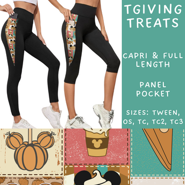 Batch #212 - Magical Fall Sets - Closes 10/8 - ETA mid Nov - TGiving Treats Panel Pocket Full and Capri Length Leggings