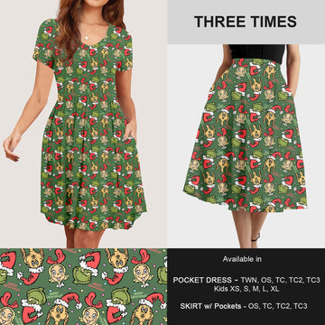 B183 - Preorder Three Times Dress/Skirt with Pockets (Closes 10/02. ETA: early Dec)