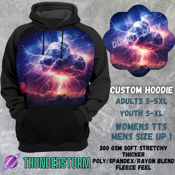 THUNDERSTORM - CUSTOM HOODIE RUN PREORDER CLOSING 3/6