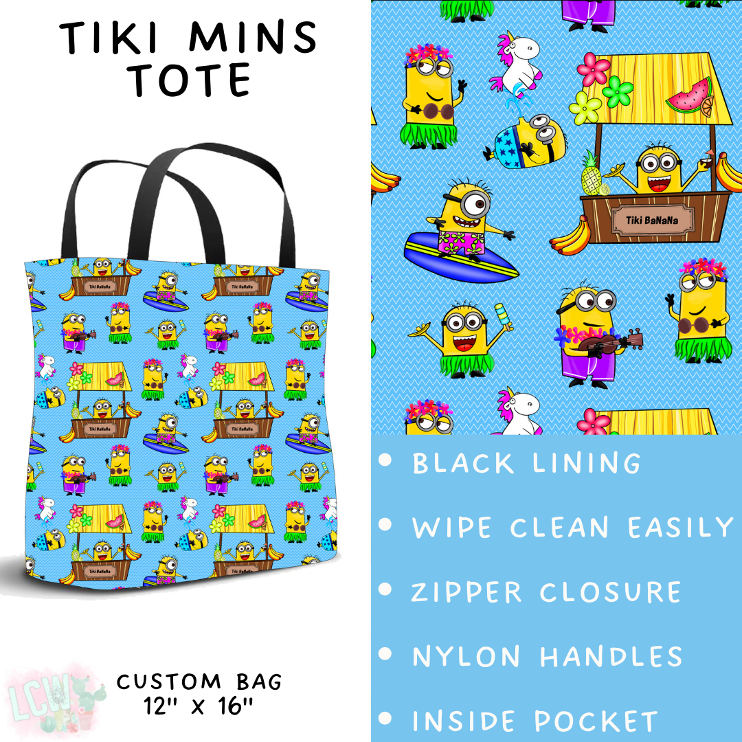 Batch #339 - Character Summer - Closes 5/15 - ETA mid July - Tiki Mins Tote