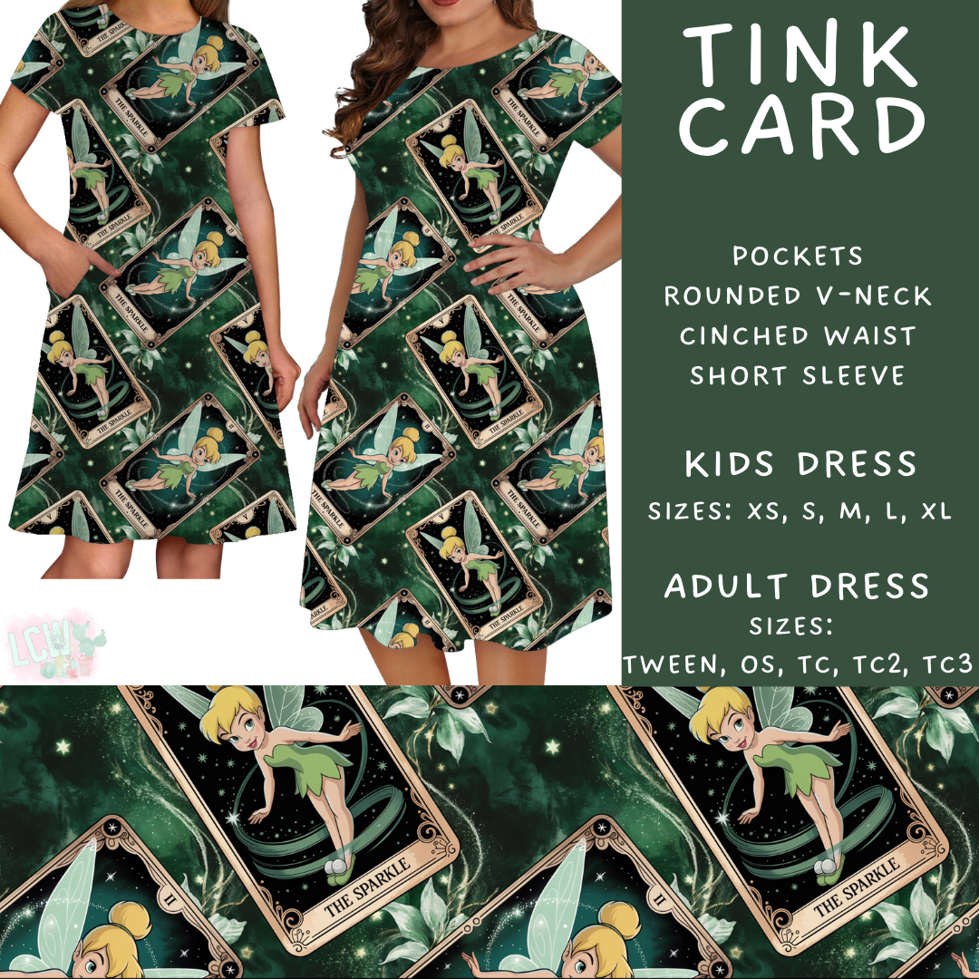 Batch #474 - Princess Tarot - Closes 1/12 - ETA early/mid March - Tink Card Adult & Kids Dresses