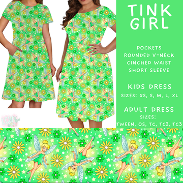 Batch #472 - Magical Faves 16 - Closes 1/5 - ETA late Feb - Tink Girl Adult & Kids Dresses