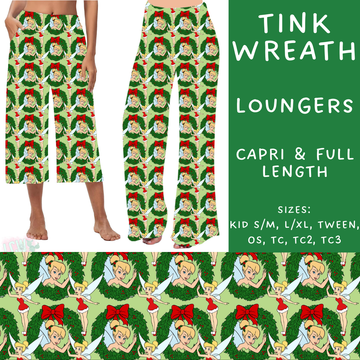 Batch #228 - Christmas Magic 2 - Closes 10/31 - ETA early/mid Dec - Tink Wreath Full Capri and Full Length Loungers